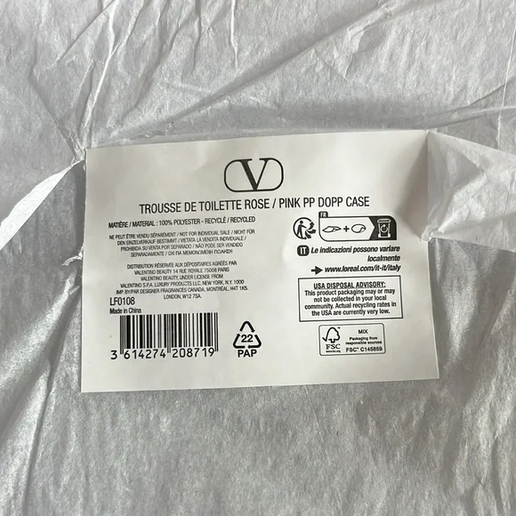 NIP Valentino Rose Pink Velvet Zip BAG - Picture 8 of 8